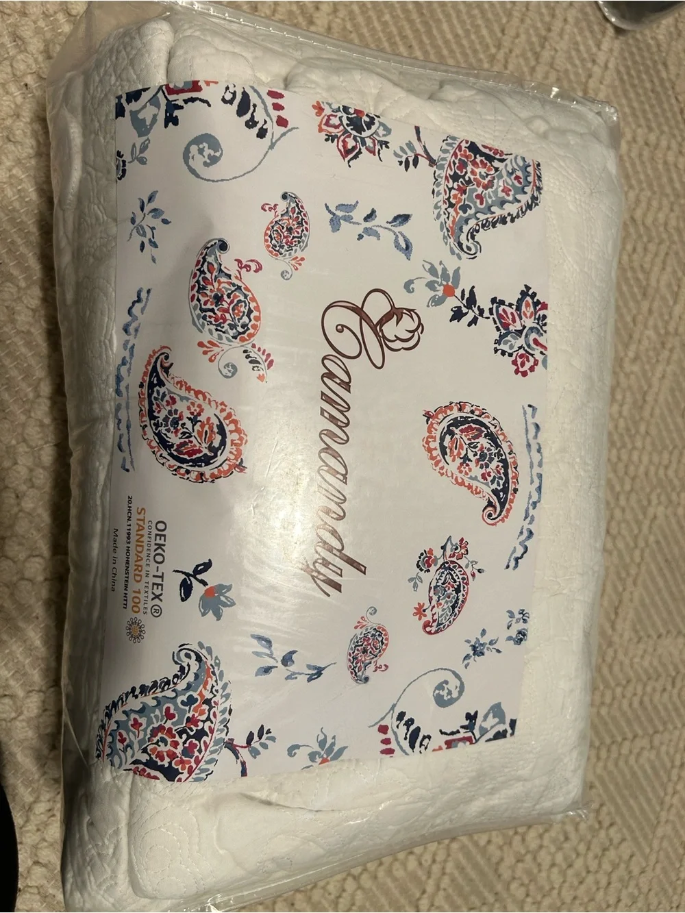 Cotton Quilt Bedding Set Reversible Coverlet, 3 Pieces